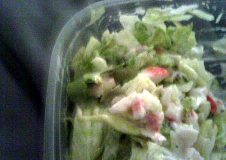homemade crab salad