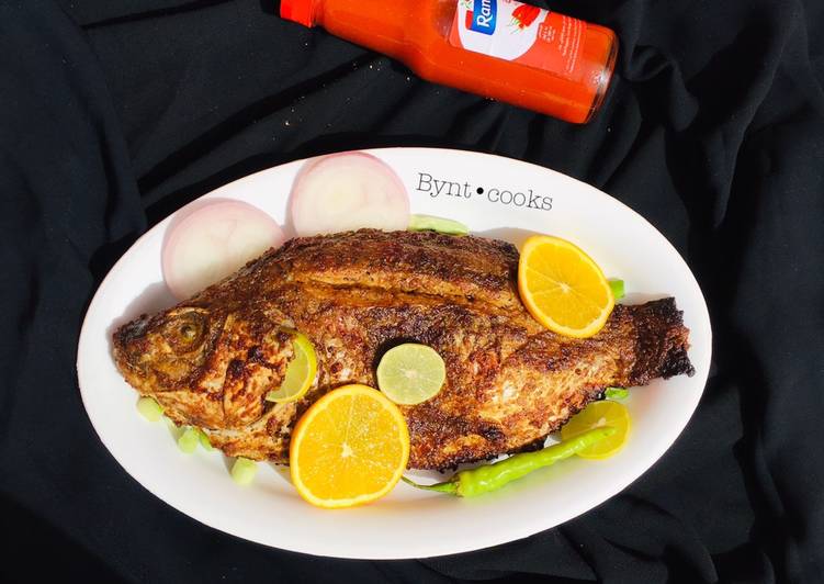 Oven-grilled T-fish