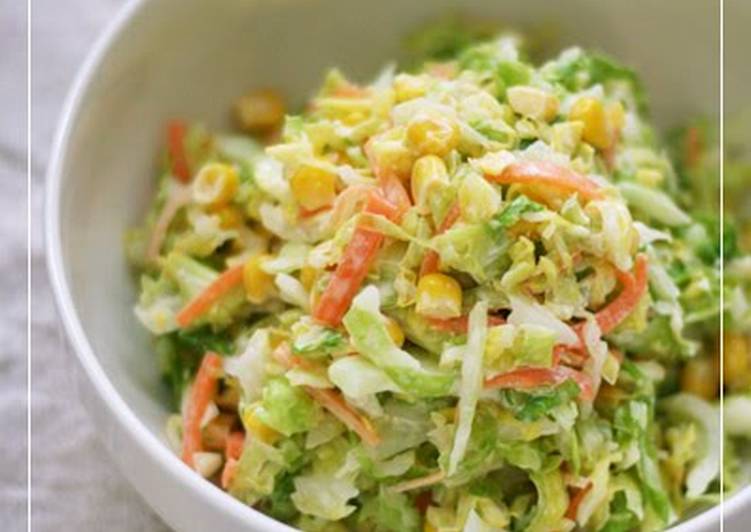 Easy-To-Eat Coleslaw with Sushi Vinegar