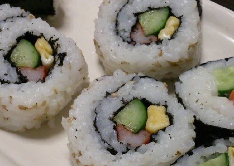 California Roll-Style Sushi Rolls For Cherry-blossom Viewing