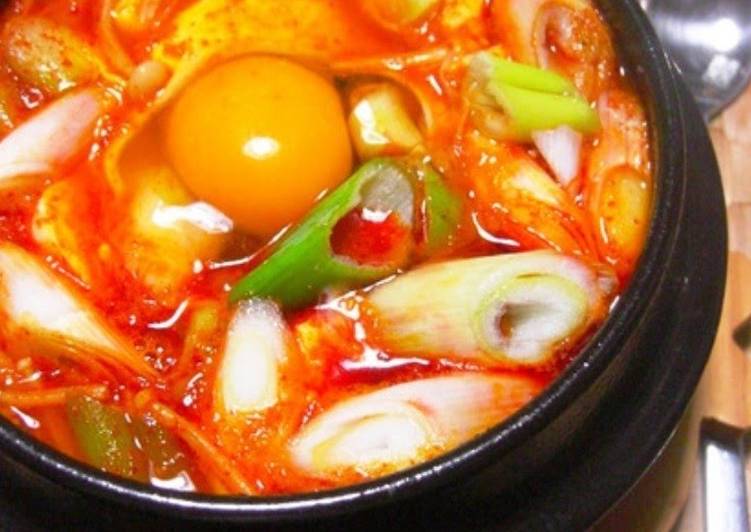 Tasty & Spicy Korean Hot Pot - Sundubu Jjigae