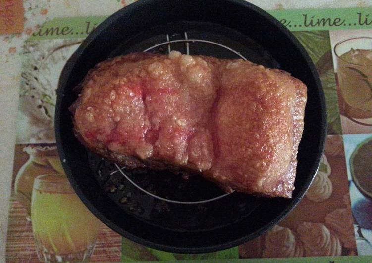 Roasted Pork Belly. Crispy on the skin.