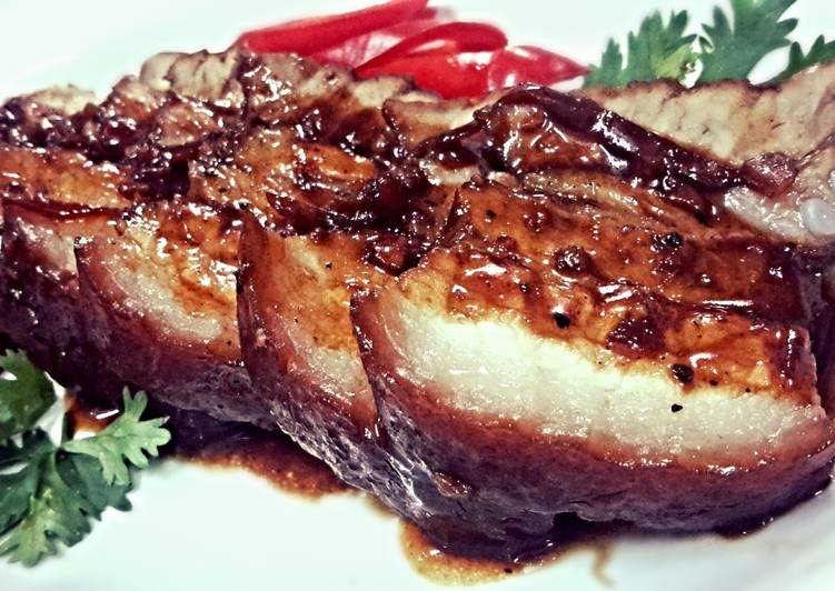 Kanya's Braise Pork Belly with ginger and 5 spices