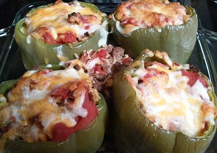 Spicy Stuffed Green Peppers