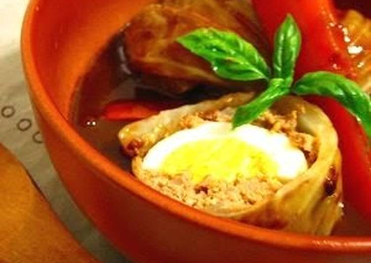 Stuffed Cabbage with Egg