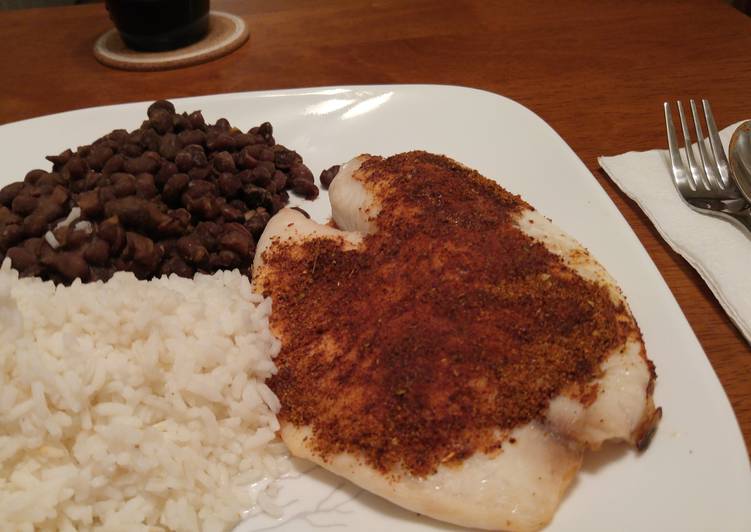 Spice Crusted Baked Tilapia