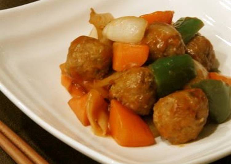 Easy Sweet and Sour Pork Meatballs with Sweet New Harvest Onion
