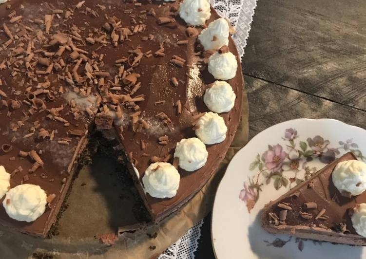 No-bake Chocolate Cheesecake  #myfavouriterecipe
