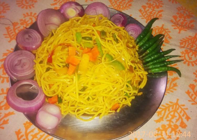 Veg noodles in indian style