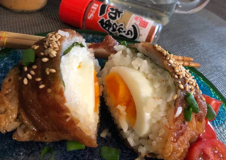 Pork Belly Egg Onigiri