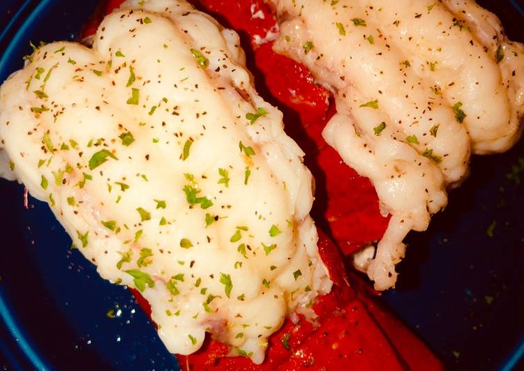 10 Minute Lobster Tails with Garlic Herb Butter