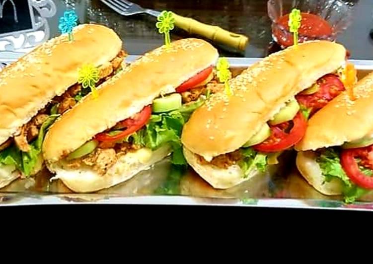 Chicken tikka sandwiches  #Cookpadramadan