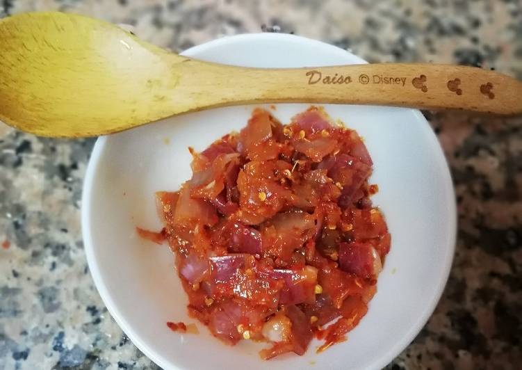 Homemade tasty chilli paste