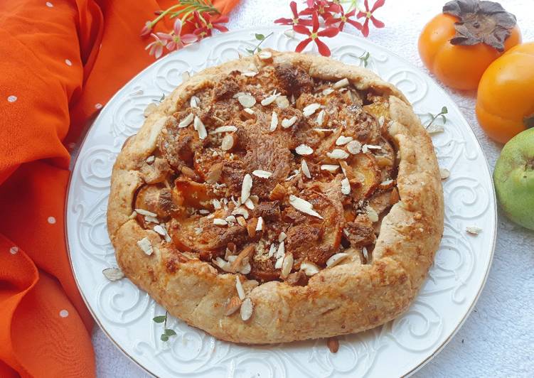 Pear and Persimmon Galette