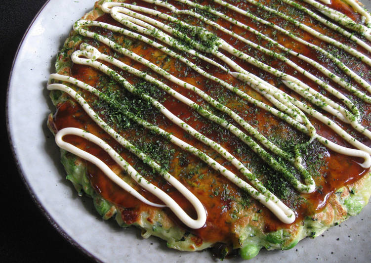 Zucchini & Edamame Okonomiyaki