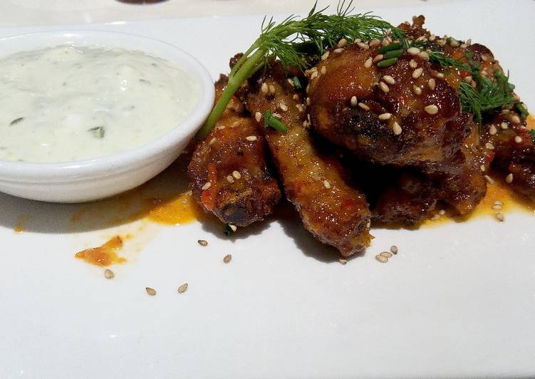 Chicken Wings with Tartar sauce